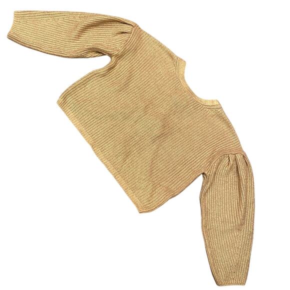 KIKA VARGAS X TARGET Metallic Gold Back Tie Sweater M - Picture 4 of 13